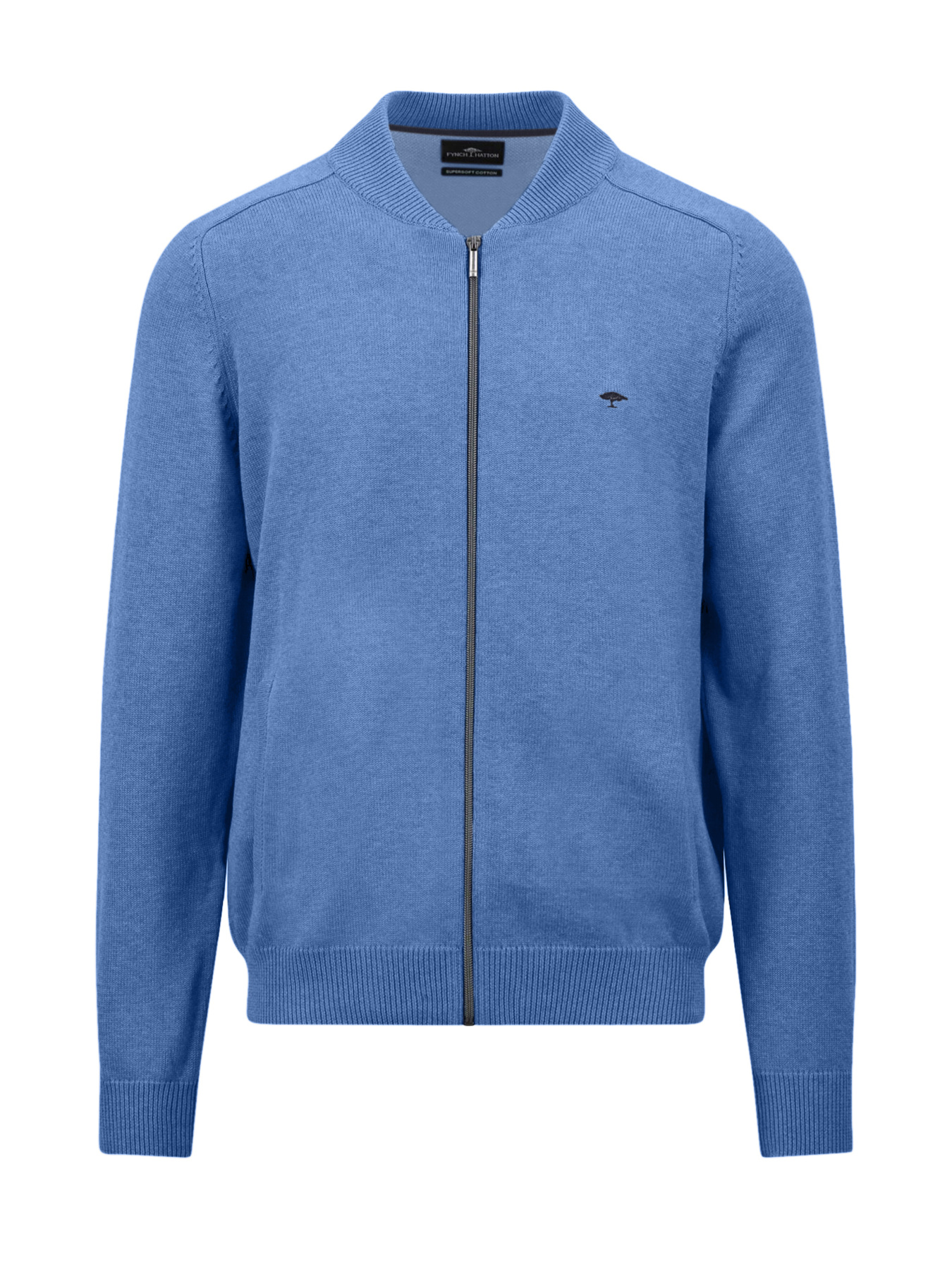 Мужской голубой кардиган на молнии модель FH-1509.204.604 Фото