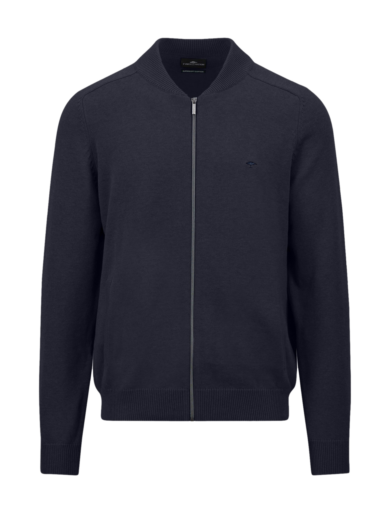 Мужской темно-синій кардиган на молнии модель FH-1509.204.690 Фото