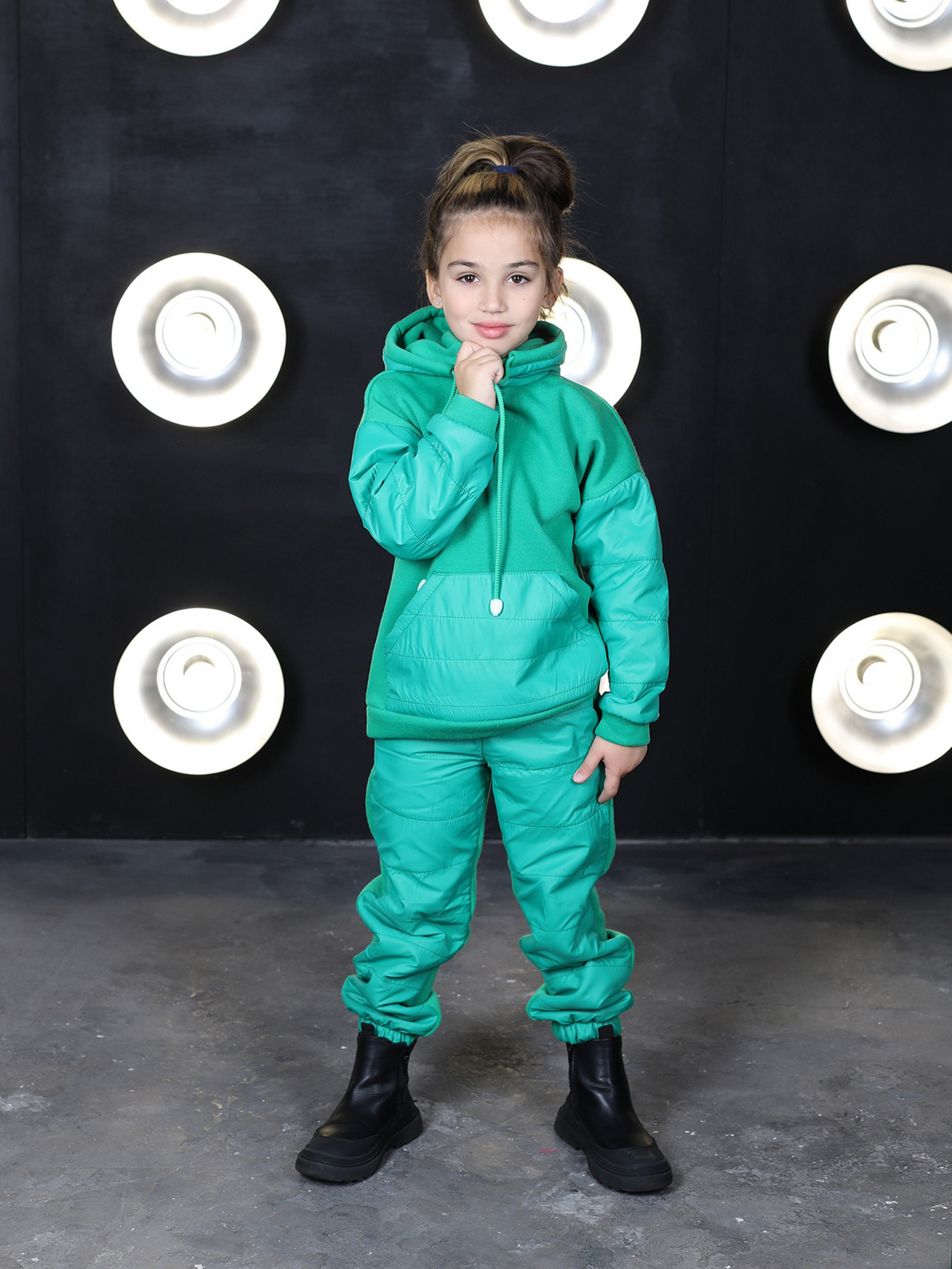 Спортивный костюм ISSA Plus модель CD-473_green Фото