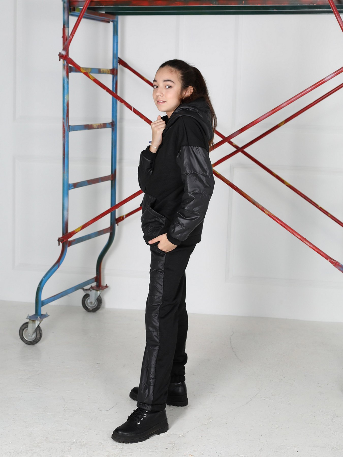 Спортивный костюм ISSA Plus модель CD-473_black Фото