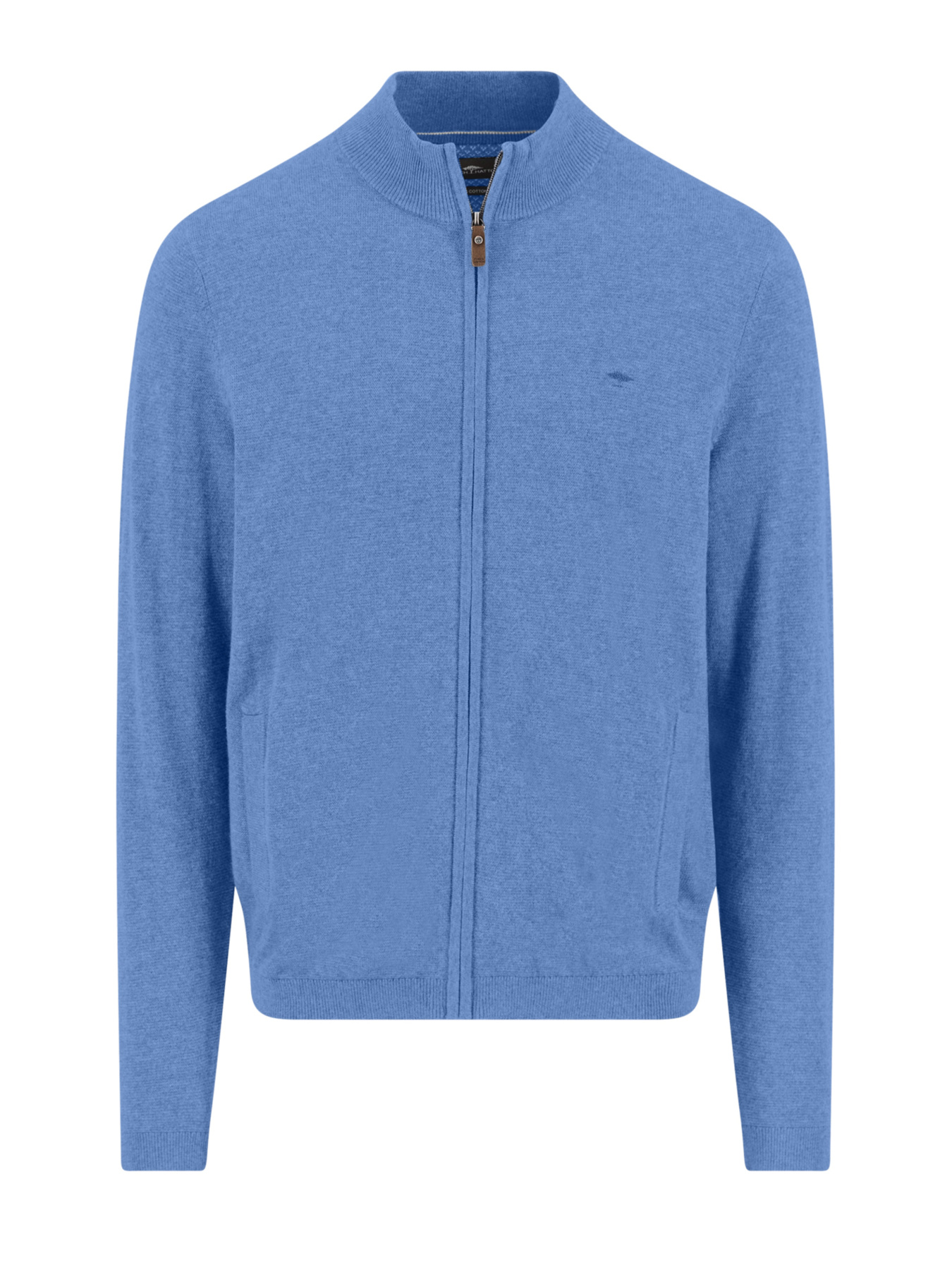 Мужской голубой кардиган на молнии с кашемиром модель FH-1509.327.604 Фото