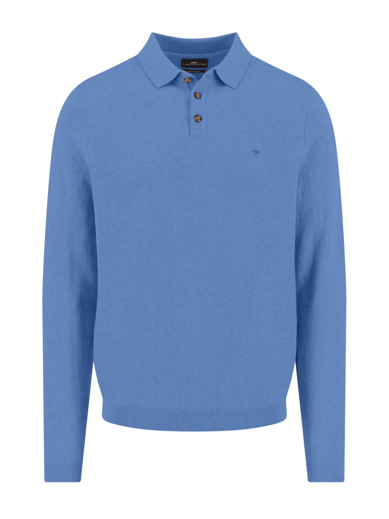 Чоловіче блакитне поло з кашеміром на довгий рукав модель FH-1509.328.604 Фото