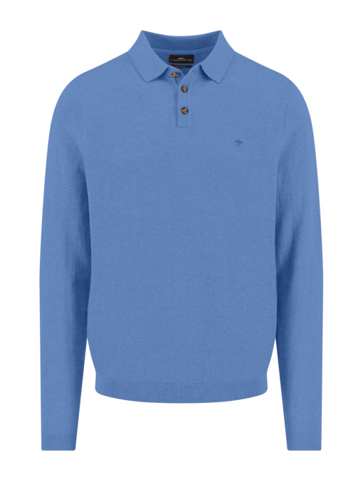Чоловіче блакитне поло з кашеміром на довгий рукав модель FH-1509.328.604 Фото