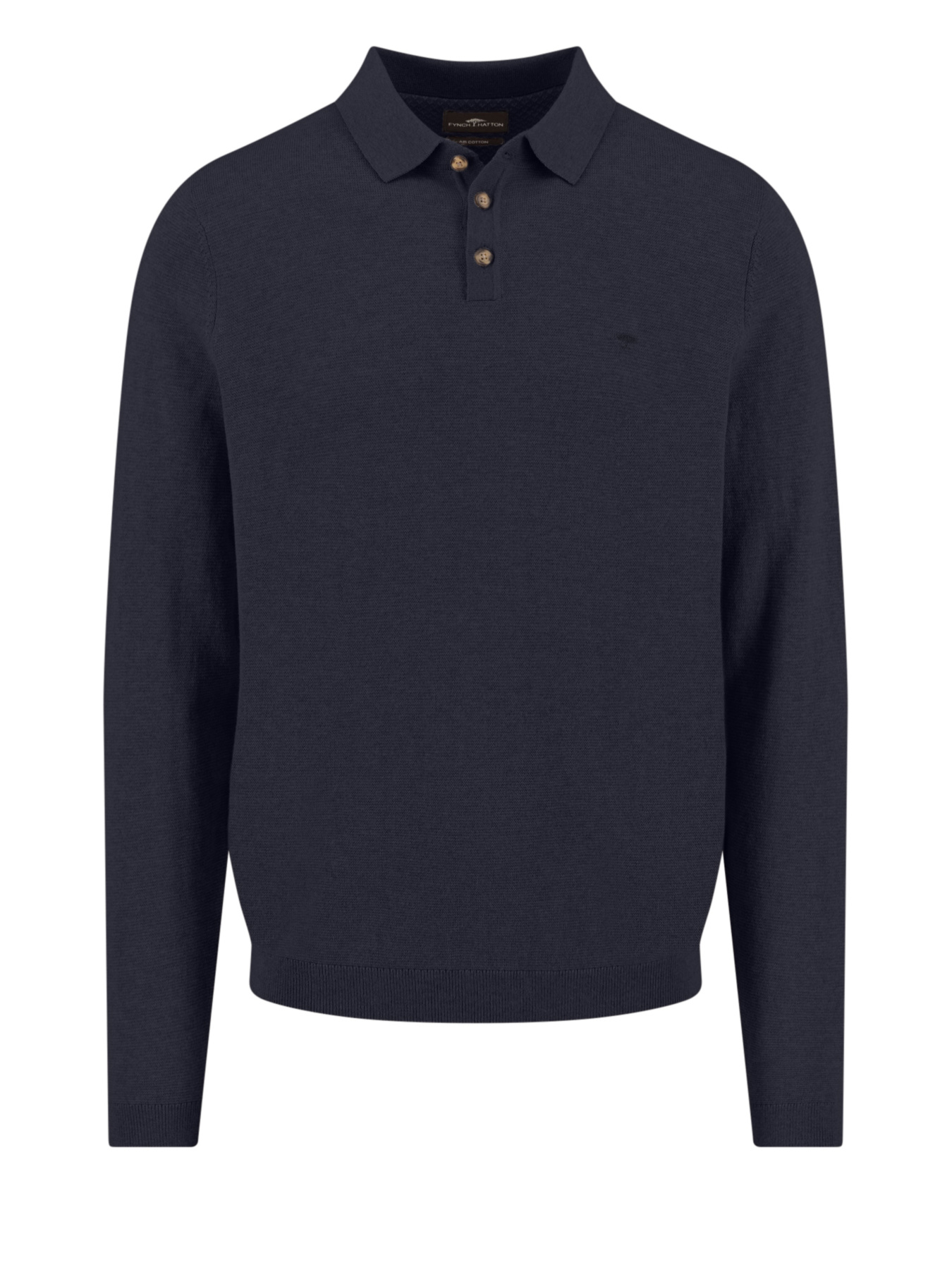 Чоловіче темно-синие поло з кашеміром на довгий рукав модель FH-1509.328.690 Фото