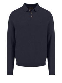 Чоловіче темно-синие поло з кашеміром на довгий рукав модель FH-1509.328.690 Фото