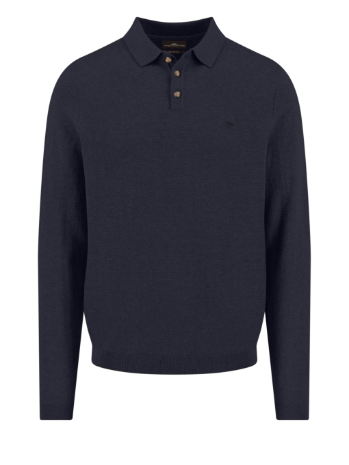 Чоловіче темно-синие поло з кашеміром на довгий рукав модель FH-1509.328.690 Фото