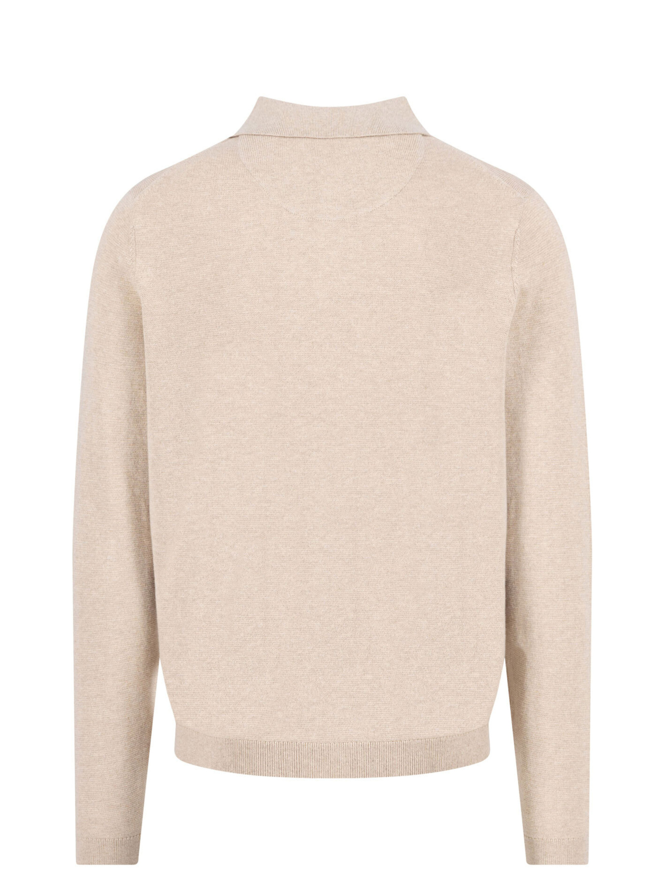 Чоловіче бежеве поло з кашеміром на довгий рукав модель FH-1509.328.863 Фото