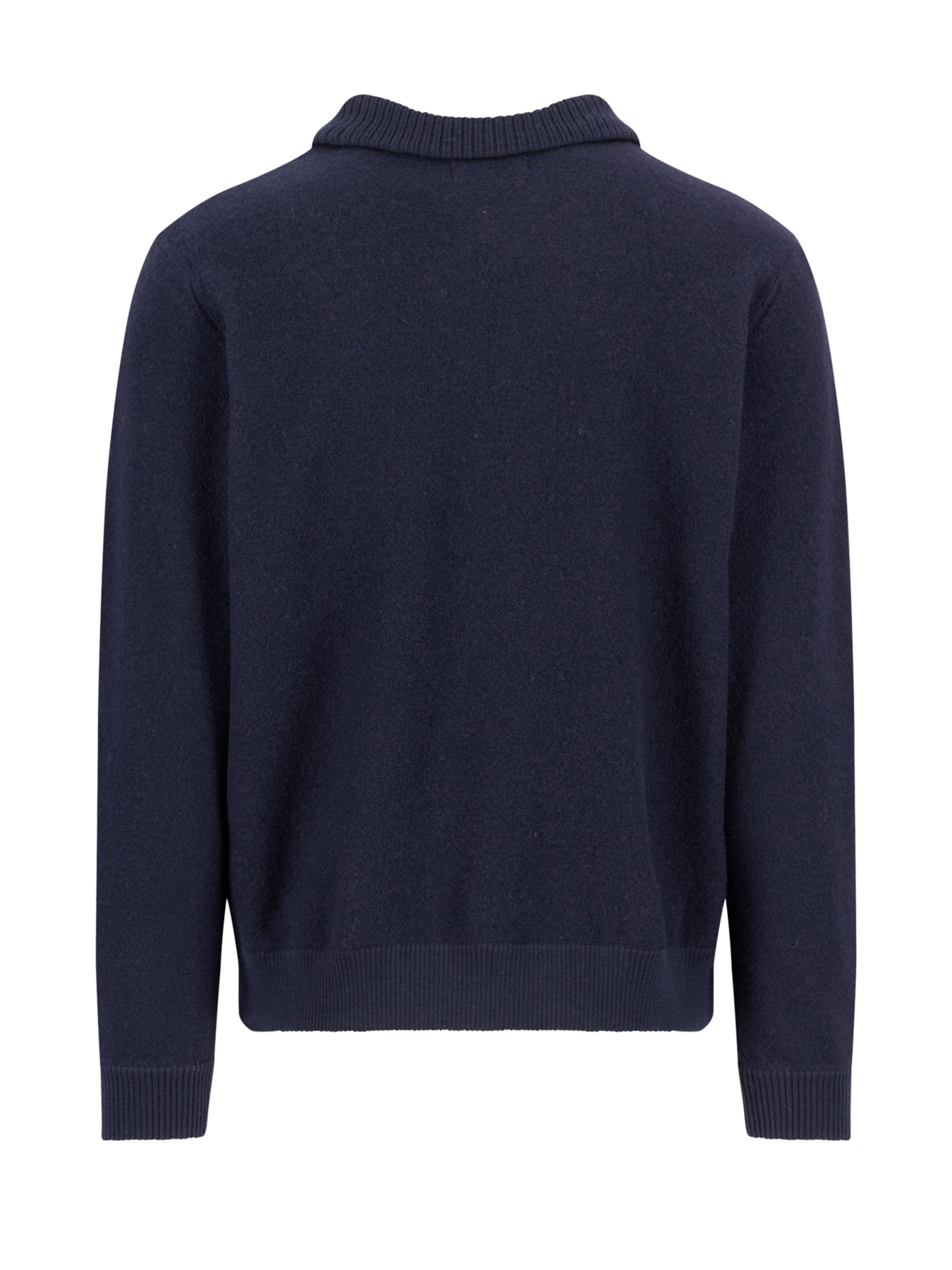 Мужской темно-синій кардиган на молнии с шерсти модель FH-1509.311.690 Фото