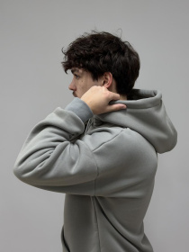 Худи с капюшоном мужской светло-серый модель M0210.4-1050 Фото