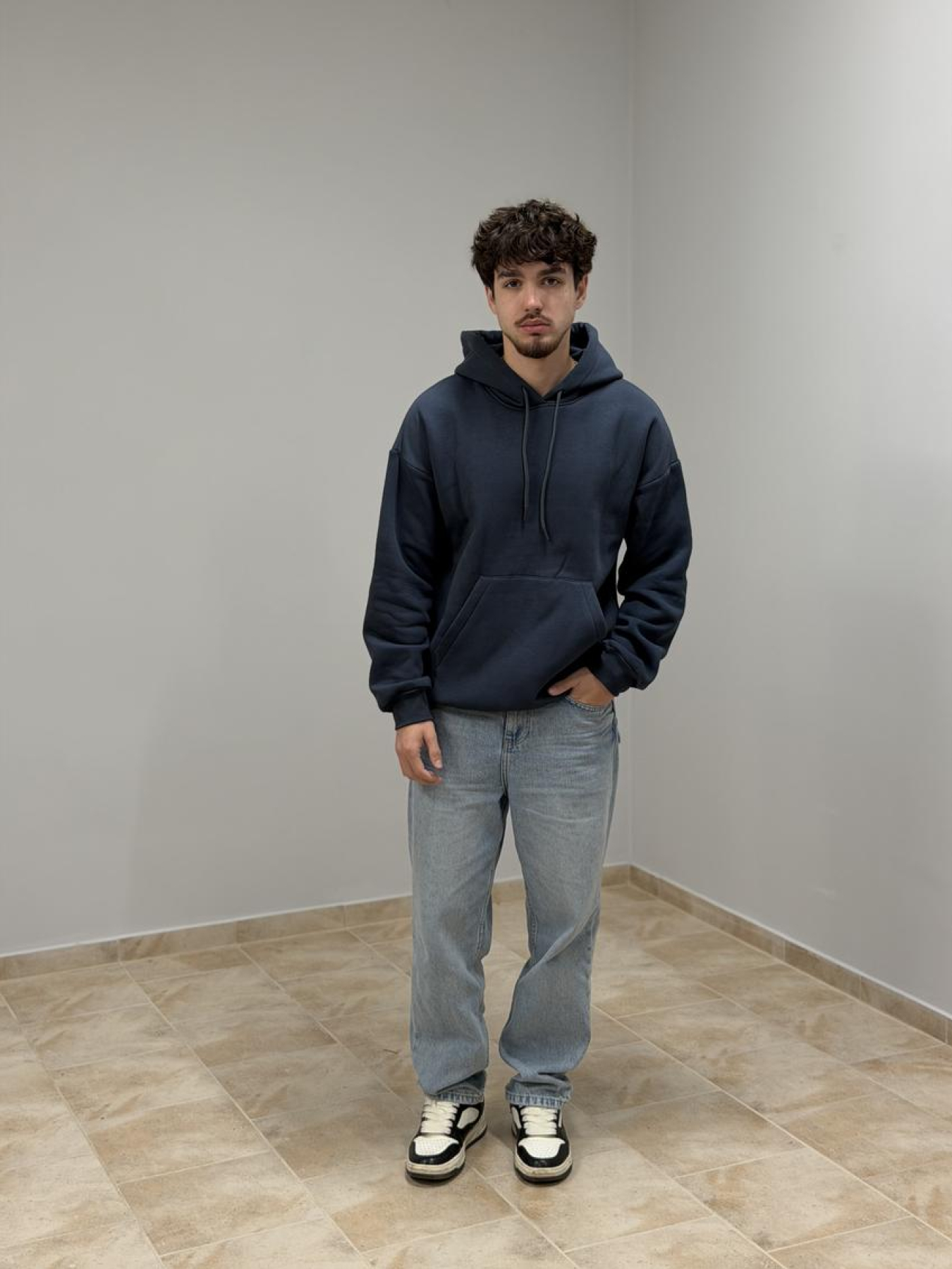 Худи с капюшоном мужской графит модель M0210.4-1051 Фото