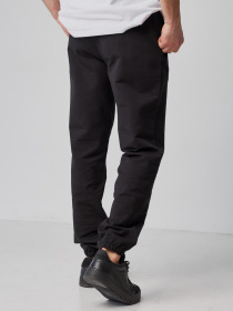 Спортивные брюки мужские батал черные модель M92.2-786 Фото