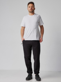 Спортивні штани чоловічі батал чорні модель M92.2-786 Фото