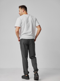 Спортивні штани чоловічі батал антрацит модель M92.2-787 Фото