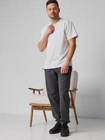 Спортивні штани чоловічі батал сірий модель M92.2-788 Фото