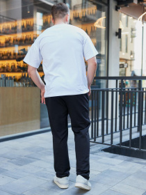 Спортивные брюки мужские батал черные модель M92.2.1-792 Фото