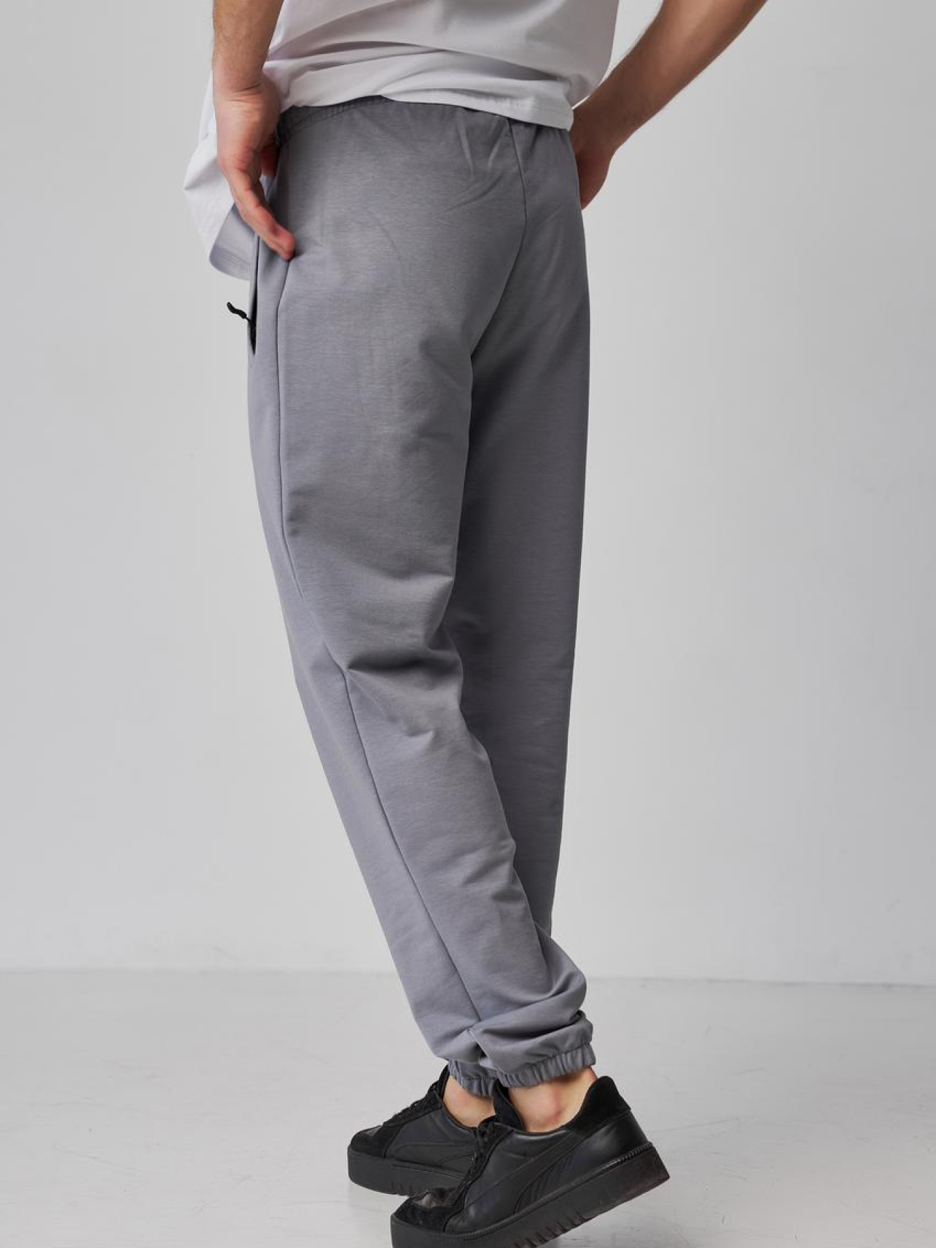 Спортивные брюки мужские Батал серые модель M92.2-845 Фото