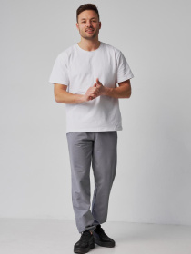 Спортивні штани чоловічі Батал сірі модель M92.2-845 Фото