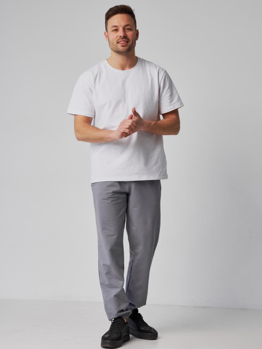 Спортивні штани чоловічі Батал сірі модель M92.2-845 Фото