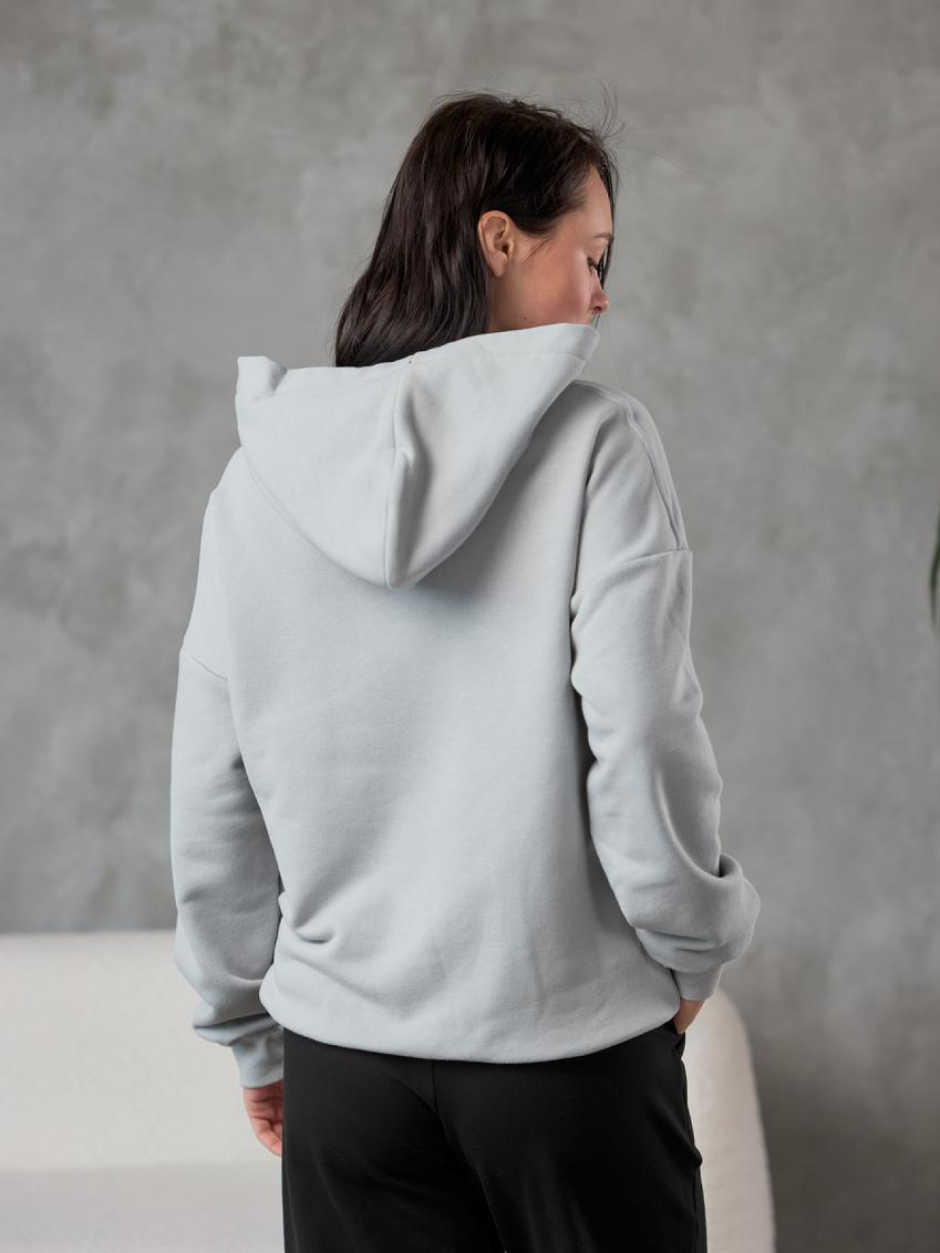 Худи женское пепельный модель M175.3-840 Фото