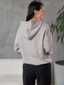 Худи женский светло серый модель M175.3-841 Фото