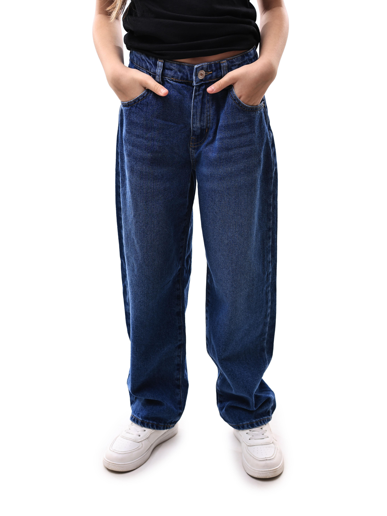 Джинсы для девочки подростка Синий LUMO модель 704444 Фото