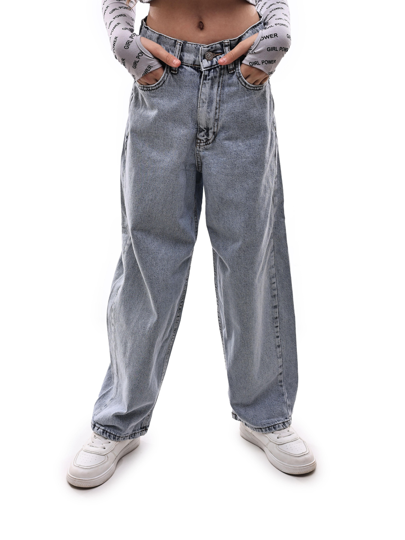 Джинси для дівчинки підлітка Світло-синій REAL FOCUS модель 706291 Фото