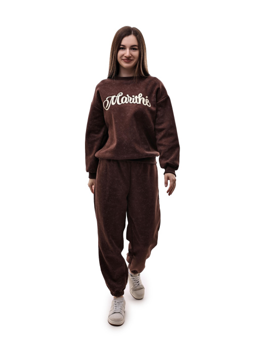 Костюм спортивный женский Коричневый LUMO модель 699473 Фото