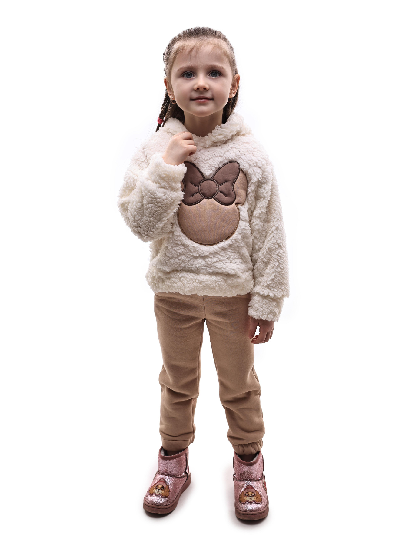 Костюм спортивный для девочки Бежевый НАРЦИС модель 695888 Фото