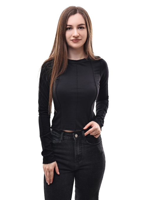 Лонгслив женский Чёрный STREAM модель 689209 Фото