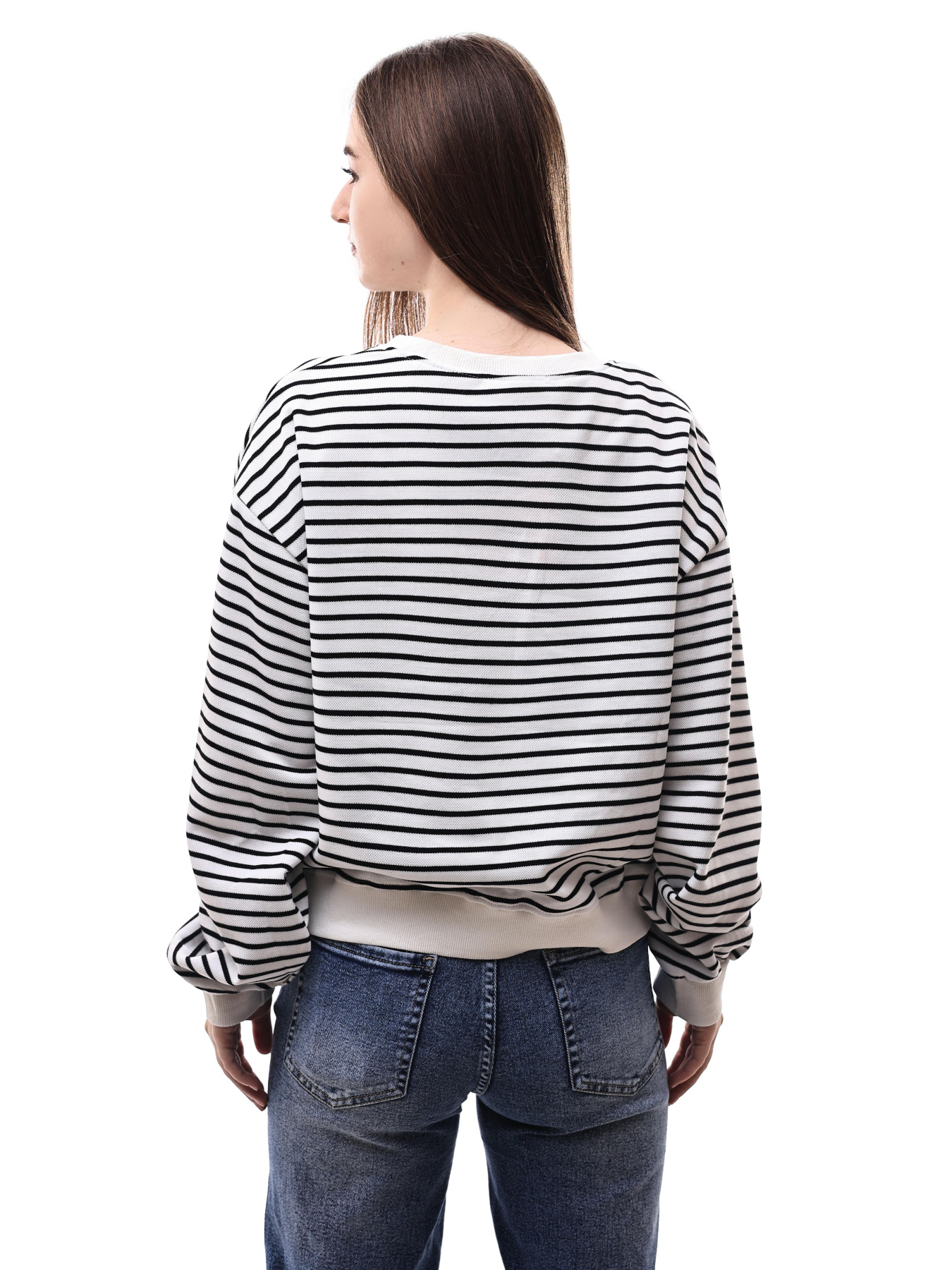 Свитшот женский Белый/чёрный LUMO модель 698527 Фото