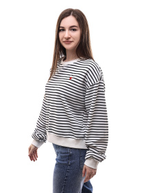 Свитшот женский Белый/чёрный LUMO модель 698527 Фото