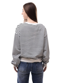 Свитшот женский Белый/чёрный LUMO модель 698527 Фото