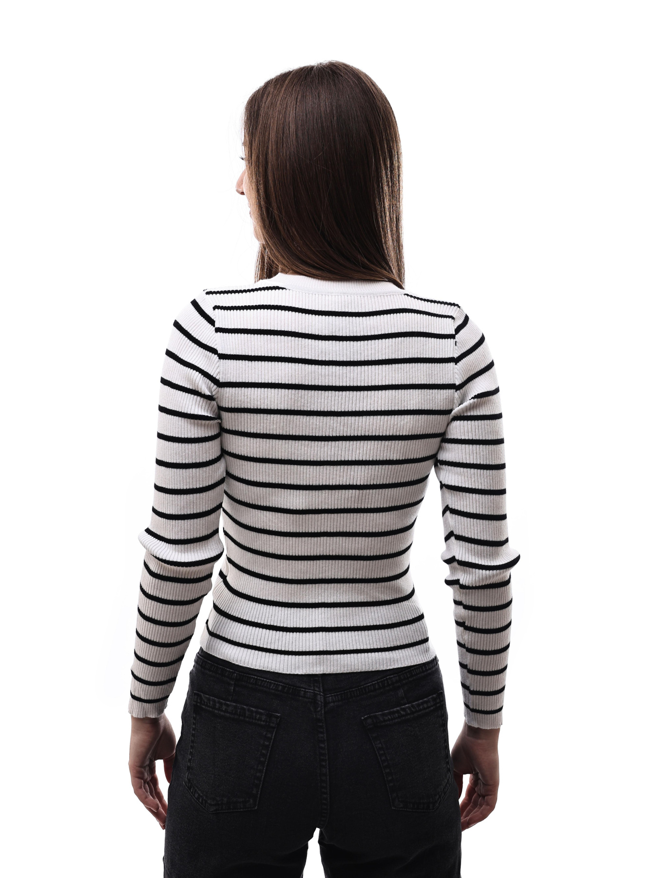 Джемпер жіночий Білий/чорний STREAM модель 699322 Фото