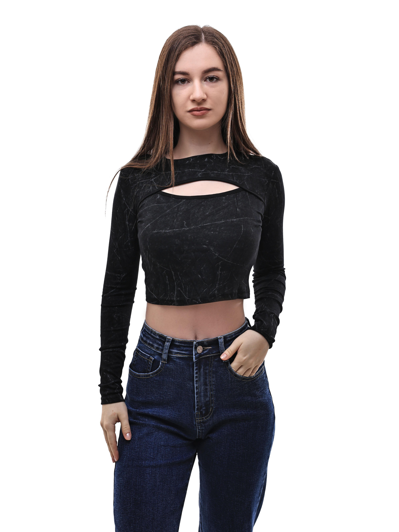 Лонгслив женский Чёрный STREAM модель 700330 Фото