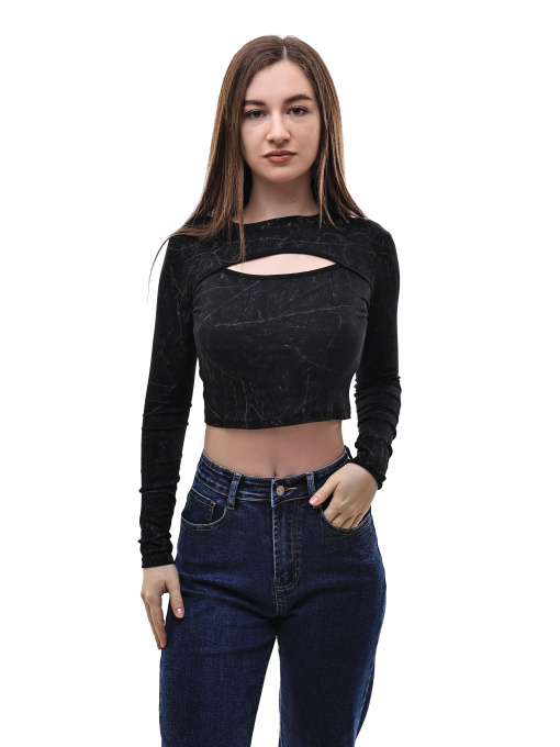 Лонгслив женский Чёрный STREAM модель 700330 Фото