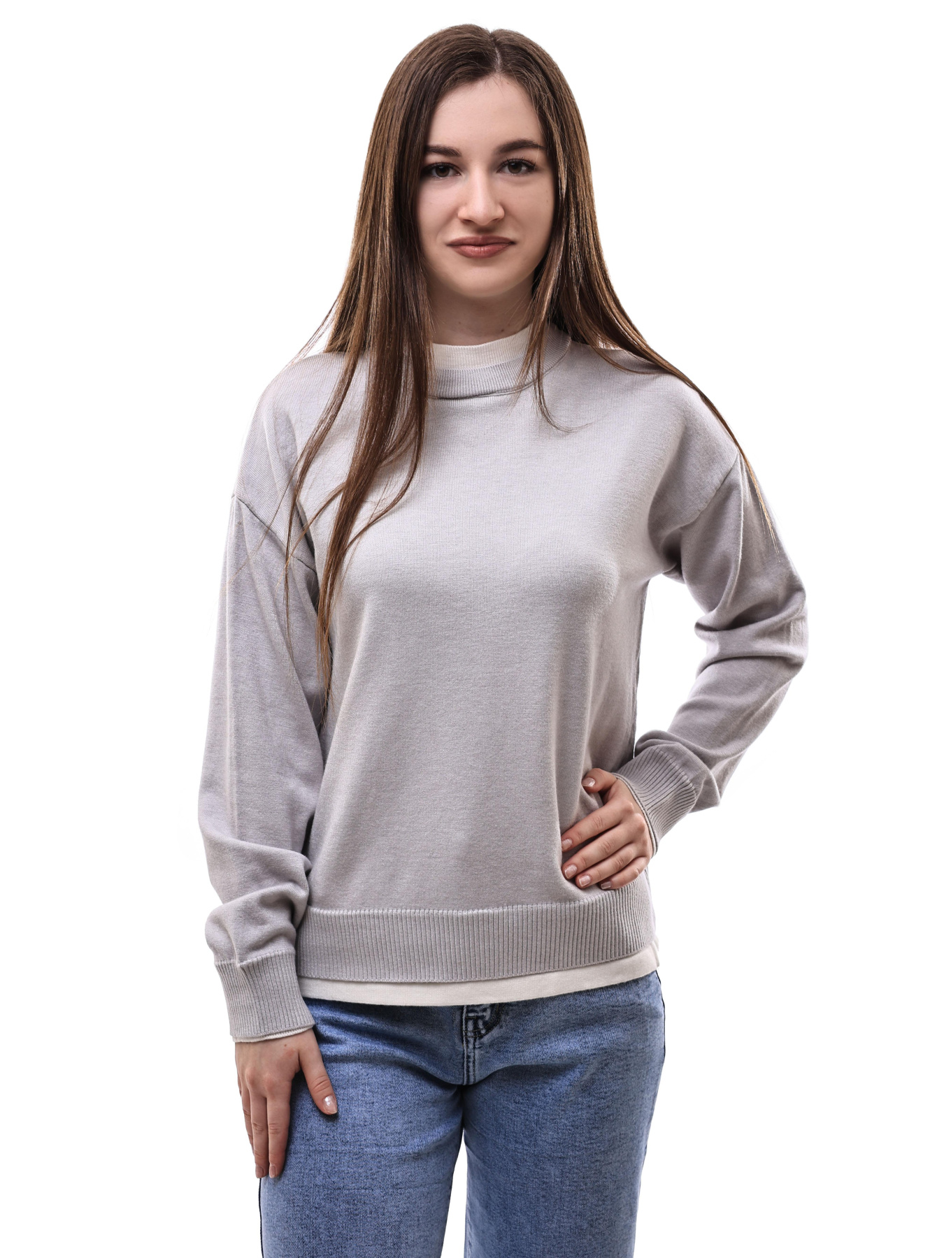 Светр жіночий Світло-сірий STREAM модель 701050 Фото