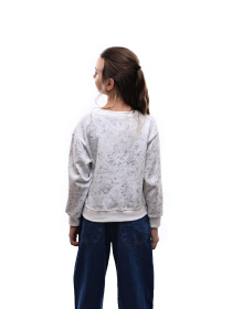 Свитшот для девочки подростка Светло-серый LUMO модель 699110 Фото