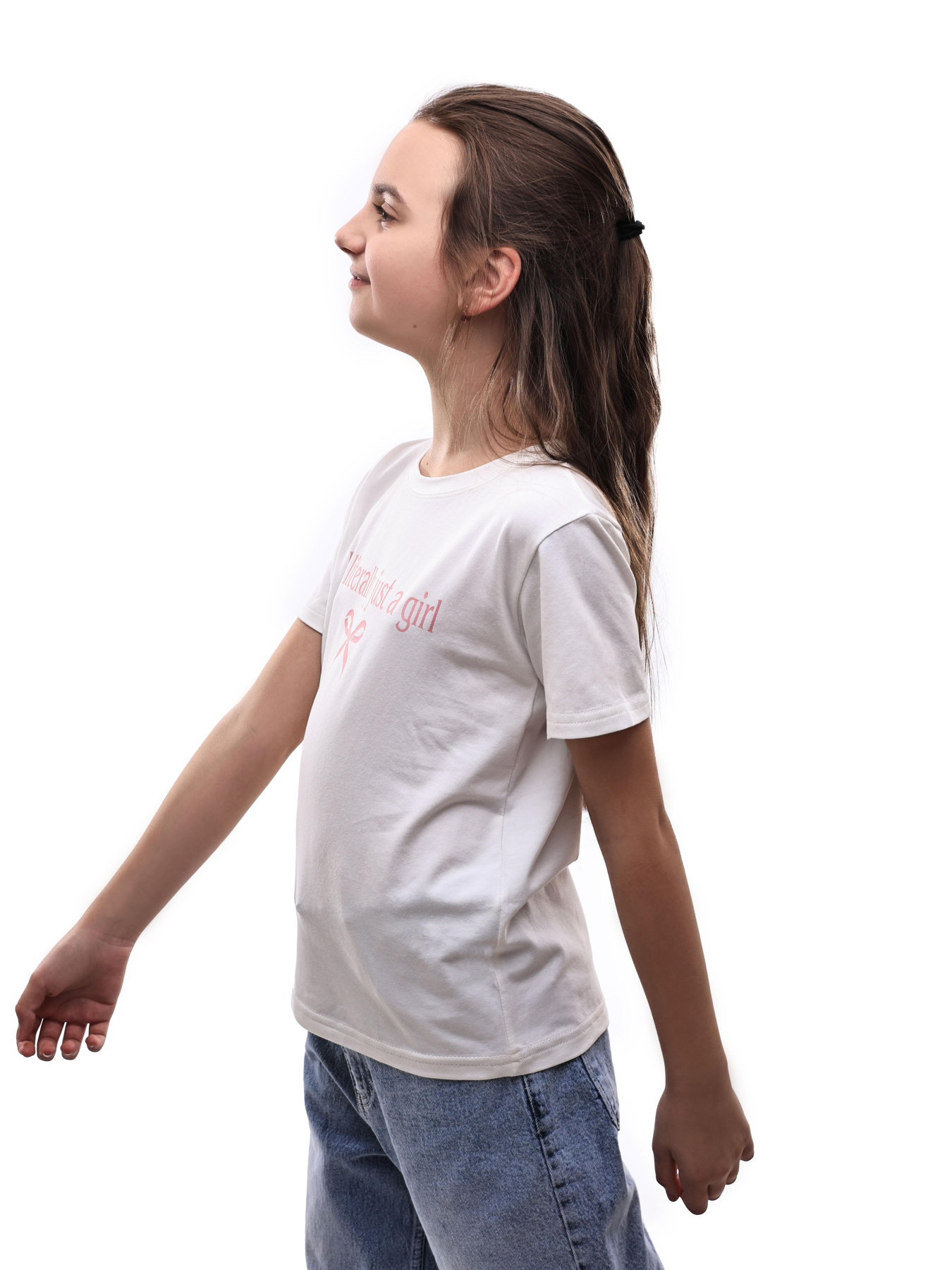 Футболка для дівчинки підлітка Молочний LUMO модель 710381 Фото