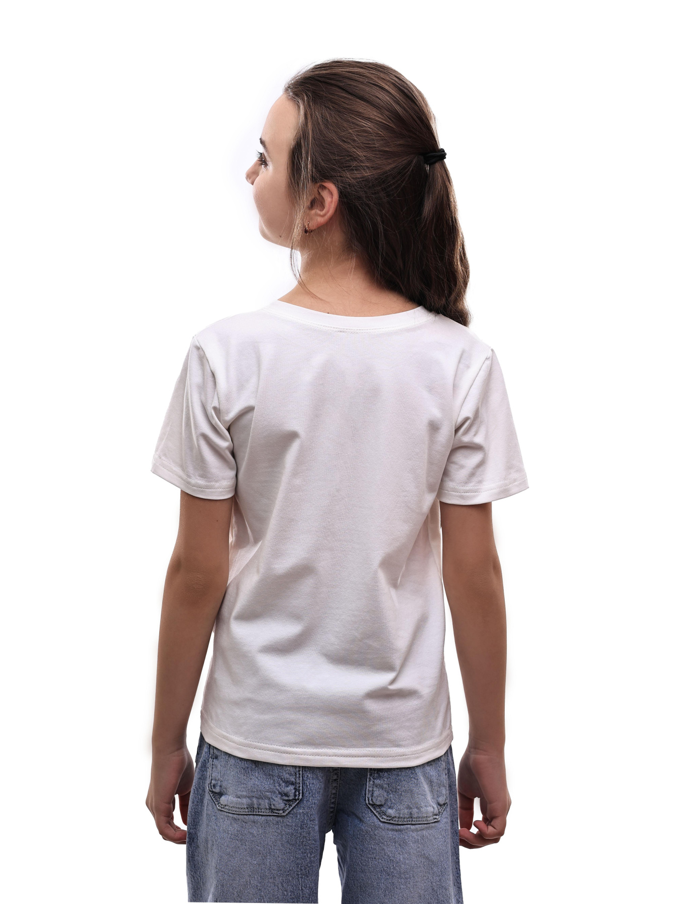 Футболка для дівчинки підлітка Молочний LUMO модель 710381 Фото