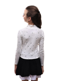 Гольф трикотажний для дівчинки підлітка Молочний LUMO модель 690005 Фото