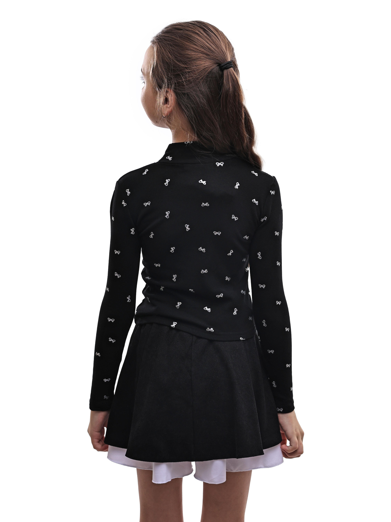 Гольф трикотажний для дівчинки підлітка Чорний LUMO модель 690006 Фото