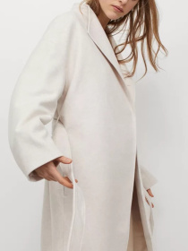 Пальто H&M модель 4561237wer_Молочный Фото