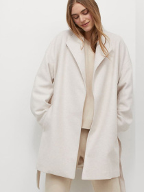 Пальто H&M модель 4561237wer_Молочный Фото