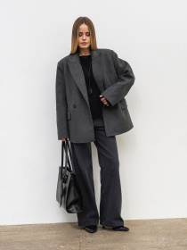 Двубортное утепленное пальто «Соул» Romashka модель 208027305081 Фото