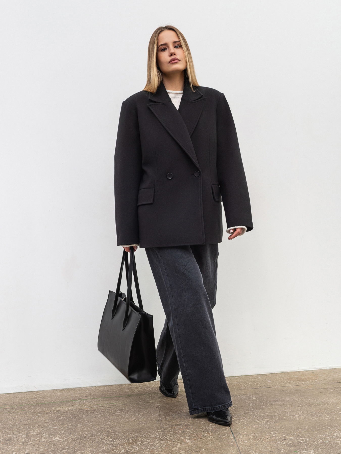 Двубортное утепленное пальто «Соул» Romashka модель 208027305101 Фото