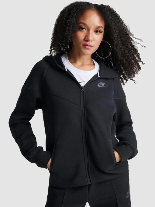 Кофта жіночі Nike Tech Fleece Windrunner Full-Zip (FB8338-010) модель FB8338-010 Фото