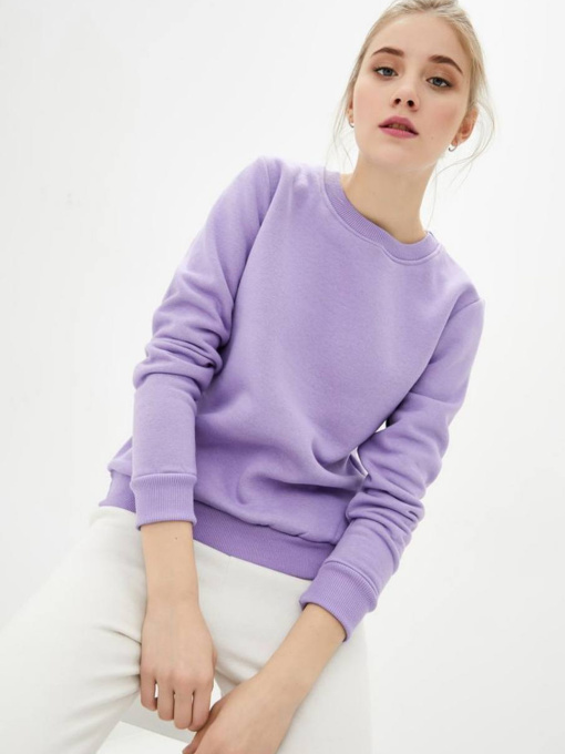 Світшот жіночий на флісі, лаванда модель Wn242 Фото