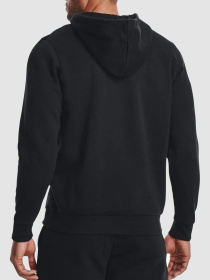 Кофта Under Armour Essential Fleece Fz Hood-Blk модель 1373881-001 Фото