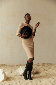 Сукня міді Gepur модель 40563 Сукня міді Gepur модель 40563 Фото