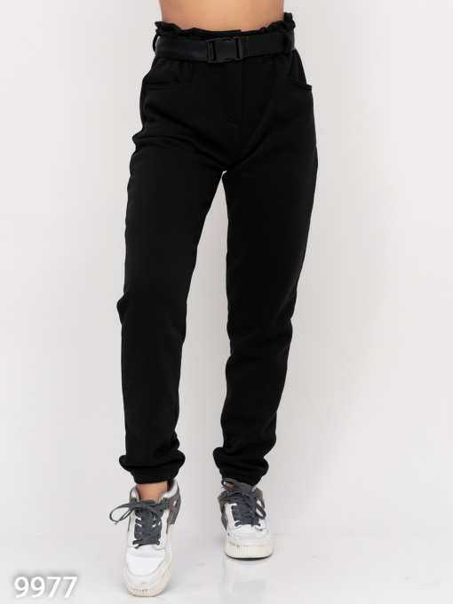 Джоггеры ISSA Plus модель 9977_black Фото